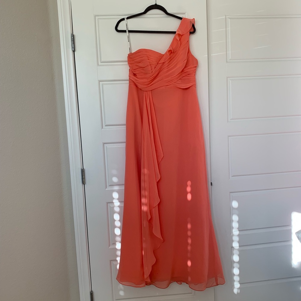 Feminine Flowy One Shoulder Dress